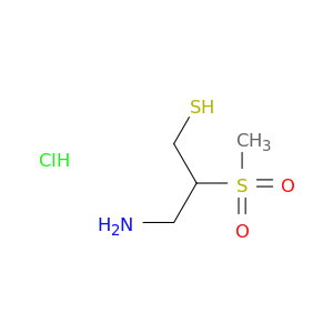 1-Propanethiol, 3-amino-2-(methylsulfonyl)-, hydrochloride