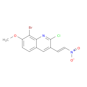 (E)-8-BROMO-2-CHLORO-7-METHOXY-3-(2-NITROVINYL)QUINOLINE