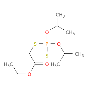 Acetic acid, [[bis(1-methylethoxy)phosphinothioyl]thio]-, ethyl ester