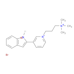 3-(1h-indol-2-yl)-1-[3-(trimethylammonio)propyl]pyridinium dibromide