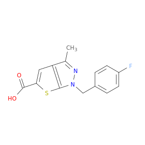 1-[(4-氟苯基)甲基]-3-甲基-1H-噻吩[2,3-C]吡唑-5-羧酸
