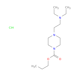 1-Piperazinecarboxylicacid, 4-[2-(diethylamino)ethyl]-, propyl ester, hydrochloride (1:1)