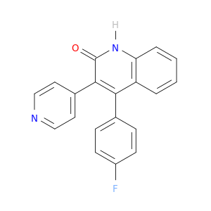 2(1H)-Quinolinone, 4-(4-fluorophenyl)-3-(4-pyridinyl)-