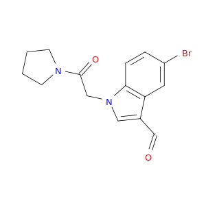 5-溴-1-[2-氧代-2-(1-吡咯烷基)乙基]-1H-吲哚-3-甲醛