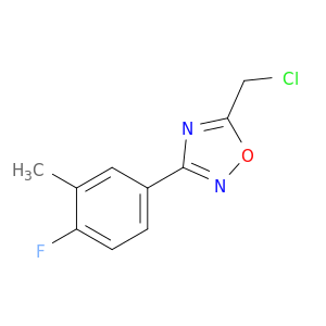 5-(Chloromethyl)-3-(4-fluoro-3-methylphenyl)-1,2,4-oxadiazole