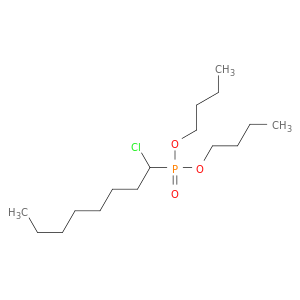 Phosphonic acid, (1-chlorooctyl)-, dibutyl ester