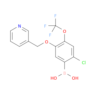 硼酸,B-[2-氯-5-(3-吡啶基甲氧基)-4-(三氟甲氧基)苯基]-