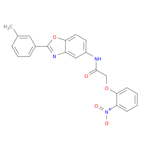 N-[2-(3-METHYLPHENYL)BENZOOXAZOL-5-YL]-2-(2-NITROPHENOXY)ACETAMIDE
