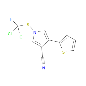1H-Pyrrole-3-carbonitrile, 1-[(dichlorofluoromethyl)thio]-4-(2-thienyl)-