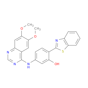 Phenol, 2-(2-benzothiazolyl)-5-[(6,7-dimethoxy-4-quinazolinyl)amino]-