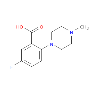 2-(4-甲基-1-哌嗪基)-5-氟苯甲酸