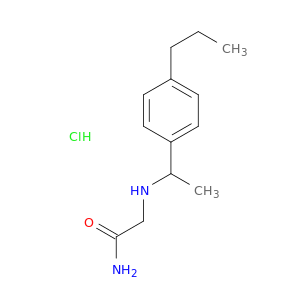2-{[1-(4-Propylphenyl)ethyl]amino}acetamide Hydrochloride
