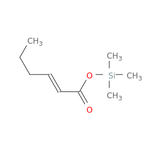 2-Hexenoic acid, trimethylsilyl ester, (E)-