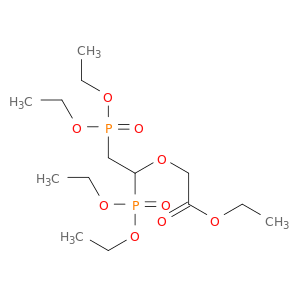 Acetic acid, [1,2-bis(diethoxyphosphinyl)ethoxy]-, ethyl ester