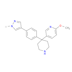 Pyridine, 2-methoxy-5-[4-[4-(1H-pyrazol-4-yl)phenyl]-4-piperidinyl]-
