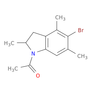1H-Indole, 1-acetyl-5-bromo-2,3-dihydro-2,4,6-trimethyl-