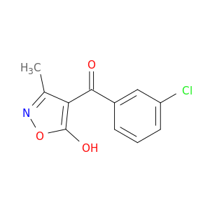 Methanone, (3-chlorophenyl)(5-hydroxy-3-methyl-4-isoxazolyl)-