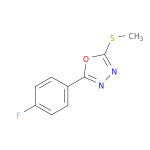 2-(4-fluorophenyl)-5-(methylsulfanyl)-1,3,4-oxadiazole