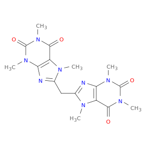8,8'-methanediylbis(1,3,7-trimethyl-3,7-dihydro-1h-purine-2,6-dione)