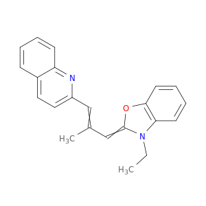 Quinoline, 2-[3-(3-ethyl-2(3H)-benzoxazolylidene)-2-methyl-1-propenyl]-