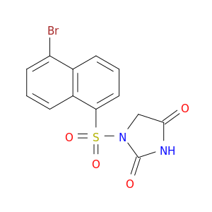 2,4-Imidazolidinedione, 1-[(5-bromo-1-naphthalenyl)sulfonyl]-