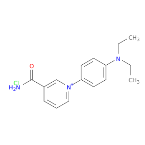 Pyridinium, 3-(aminocarbonyl)-1-[4-(diethylamino)phenyl]-, chloride