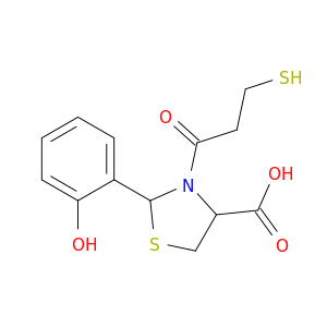 2-(2-hydroxyphenyl)-3-(3-sulfanylpropanoyl)thiazolidine-4-carboxylic acid
