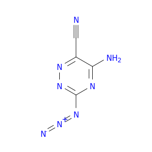 1,2,4-Triazine-6-carbonitrile, 5-amino-3-azido-