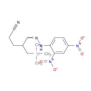 Pentanenitrile, 4-[[(2,4-dinitrophenyl)hydrazono]methyl]-5-(trimethylsilyl)-
