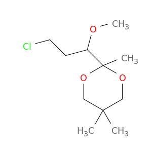1,3-Dioxane, 2-(3-chloro-1-methoxypropyl)-2,5,5-trimethyl-