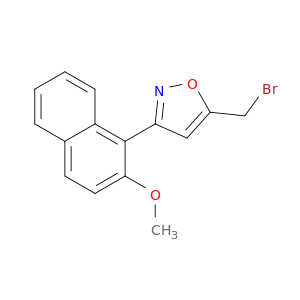 5-(bromomethyl)-3-(2-methoxynaphthalen-1-yl)-1,2-oxazole