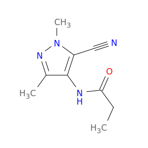Propanamide, N-(5-cyano-1,3-dimethyl-1H-pyrazol-4-yl)-