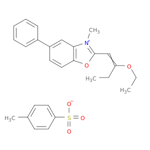 2-(2-ethoxybut-1-en-1-yl)-3-methyl-5-phenyl-1,3-benzoxazol-3-ium 4-methylbenzenesulfonate