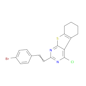 2-[2-(4-溴苯基)乙烯基]-4-氯-5,6,7,8-四氢滴[1]苯并噻吩[2,3-D]嘧啶