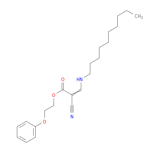 2-Propenoic acid, 2-cyano-3-(decylamino)-, 2-phenoxyethyl ester