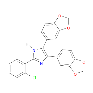 1H-Imidazole, 4,5-bis(1,3-benzodioxol-5-yl)-2-(2-chlorophenyl)-
