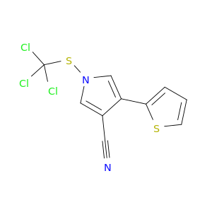 1H-Pyrrole-3-carbonitrile, 4-(2-thienyl)-1-[(trichloromethyl)thio]-