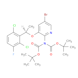 (R)-5-溴-N,N-二-(叔丁氧基羰基)-3-(1-(2,6-二氯-3-氟苯基)甲氧基)吡啶-2-胺