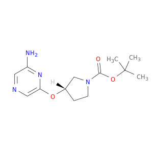 1-吡咯烷羧酸,3-[(6-氨基-2-吡嗪基)氧]-,1,1-二甲基乙烯酯,(3S)-