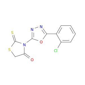 4-Thiazolidinone, 3-[5-(2-chlorophenyl)-1,3,4-oxadiazol-2-yl]-2-thioxo-