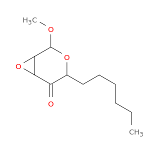 3,7-Dioxabicyclo[4.1.0]heptan-5-one, 4-hexyl-2-methoxy-