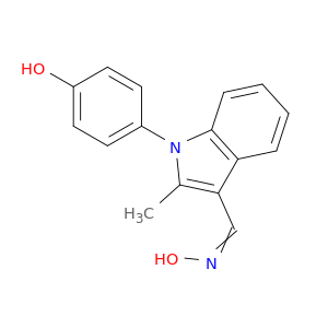 1H-Indole-3-carboxaldehyde, 1-(4-hydroxyphenyl)-2-methyl-, oxime