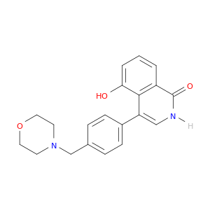 1(2H)-Isoquinolinone, 5-hydroxy-4-[4-(4-morpholinylmethyl)phenyl]-