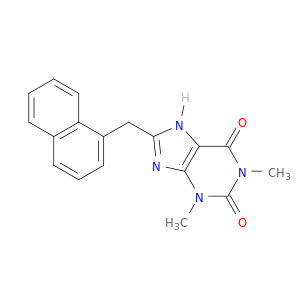 1H-Purine-2,6-dione,3,9-dihydro-1,3-dimethyl-8-(1-naphthalenylmethyl)-
