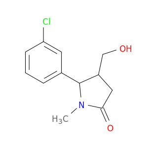 5-(3-Chlorophenyl)-4-(hydroxymethyl)-1-methylpyrrolidin-2-one