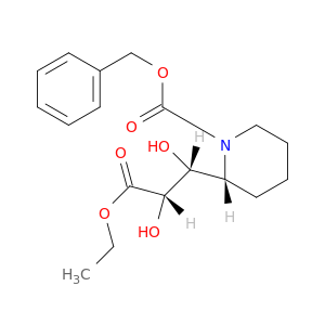 Ethyl N-Benzyloxycarbonyl-3-[(2R)-piperidinyl)]-(2R,3S)-dihydroxrpropanoate