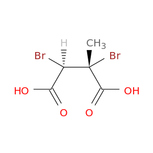(2r,3r)-2,3-dibromo-2-methylbutanedioic acid
