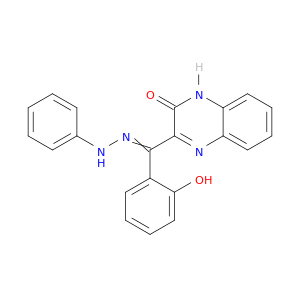 2(1H)-Quinoxalinone, 3-[(2-hydroxyphenyl)(phenylhydrazono)methyl]-