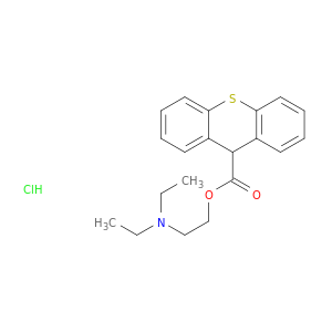 9H-Thioxanthene-9-carboxylicacid, 2-(diethylamino)ethyl ester, hydrochloride (1:1)