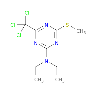1,3,5-Triazin-2-amine,N,N-diethyl-4-(methylthio)-6-(trichloromethyl)-
